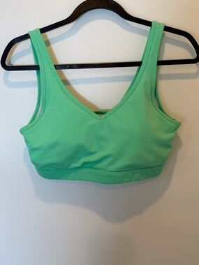 Zyia Active Spring Bud Green V-Neck Sports Bra